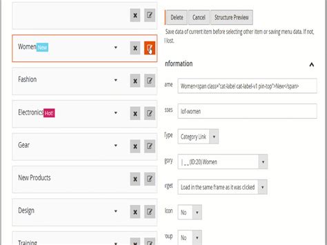 how to add mega menu in magento|Add category link to menu .